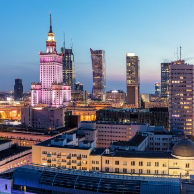 Warsaw, Poland panorama